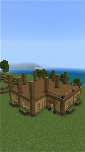 2-Story Survival House | In Minecraft Tutorial Timelapse #minecraft #shorts #asmr