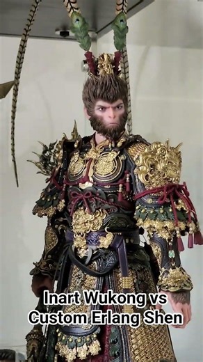 Inart Wukong destined one vs Custom Erlang Shen #wukong #custom #erlang #blackmyth #actionfigure