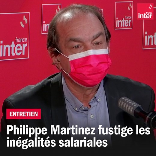 "Comment se fait-il que dans ce pays malgré les lois, les femmes sont toujours moins payées que les hommes à qualification égale ? C'est scandaleux." Philippe Martinez, le secrétaire général de la CGT revient sur les inégalités salariales ⬇ | France Inter