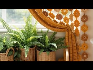 🌼 Crochet Curtains for Living Room, Bedroom & Kitchen | Elegant Designs ✨