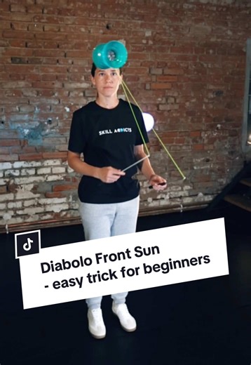 Learn diabolo Front Sun - Easy diabolo trick tutorial for beginners #diabolo #diabolotrick #learndiabolo