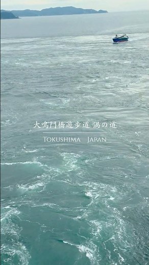 世界三大潮流の一つ、鳴門海峡の渦潮！大鳴門橋遊歩道 渦の道 #shorts #徳島 #絶景