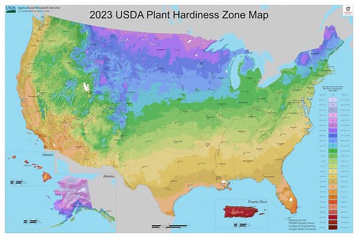2023 USDA Plant Hardiness Zone Map places much of Ohio and the country in warmer areas