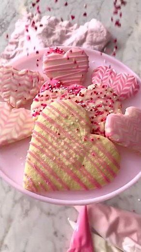 Valentine's Day Sugar Cookies #shorts