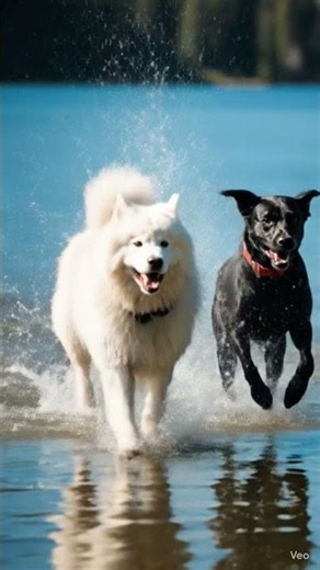 Dog 🐕 Runing in beach