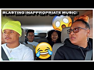 BLASTING INAPPROPRIATE MUSIC IN FRONT OF OUR MOM!!! *SHE GETS CRAZY ON US*