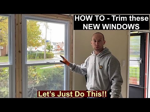 HOW TO Finish TRIM our Vinyl Window