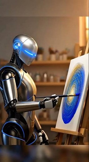 Humanoid Robot Precision Painting | Art Meets Robotics #robot