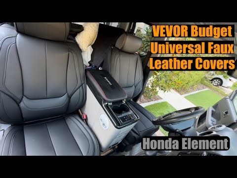 Budget Seat Covers For My Honda Element. Vevor Universal Faux Leather Covers