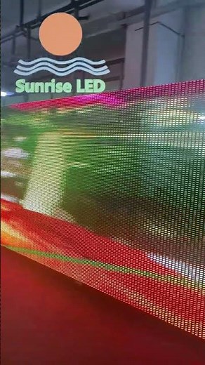 mesh LED display with a pixel pitch of 31.25/15.625 mm and using DIP (Dual In-line Package) LEDs