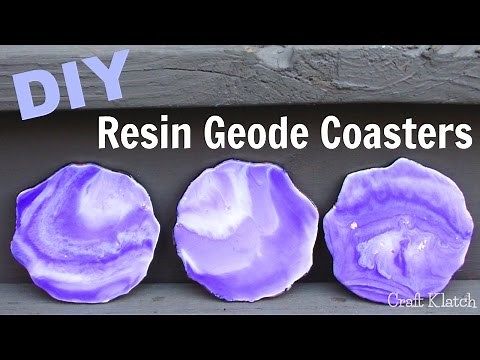 DIY: How To Make Resin Amethyst Geode Coasters | Another Coaster Friday | Craft Klatch