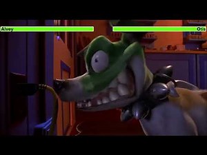 Son of the Mask (2005) Operation Bye Bye Baby Scene with healthbars