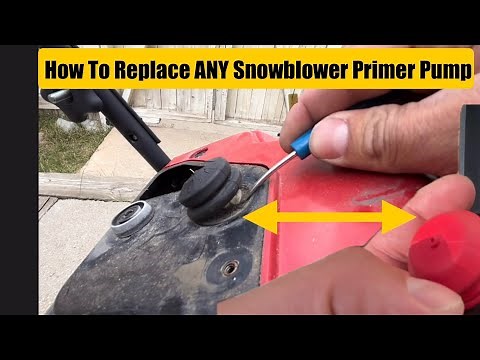 How To Repair/Replace Snowblower Fuel Primer Bulb Pump
