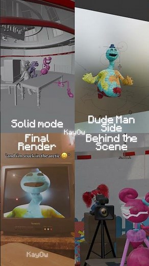 BEHIND THE SCENE "Blind, Deaf, Mute, and Stuck in the Arctic " (Poppy Playtime Chapter 5 Animation)