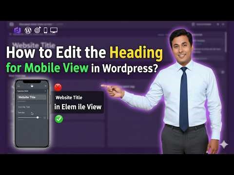 Elementor Mobile Responsive Headings in WordPress