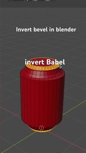 Invert Bevel in blender step by step tutorial #3d #blender3d #blender #3dmodeling #animation