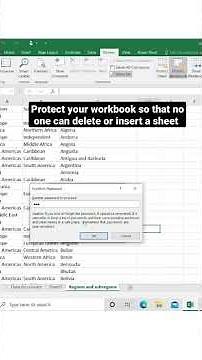 Protect your workbook with a password 🔑 excel tips | advance hack