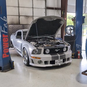 This original owner Rouch Mustang got a mild performance boost with some @kooksheaders and a custom dyno tune. We also installed the Bilstein handling package to put a little spring back in it's step 😜 #powerfab #fordracing #mustang #fordmustang #3valve #boosted | PowerFab Autosports