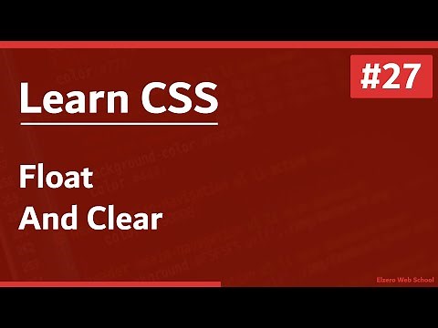 Learn CSS In Arabic 2021 - #27 - Float And Clear