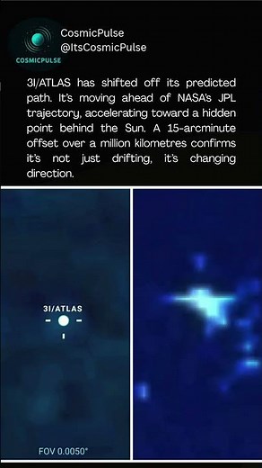 3I/ATLAS Just Changed Course #space #3iatlas