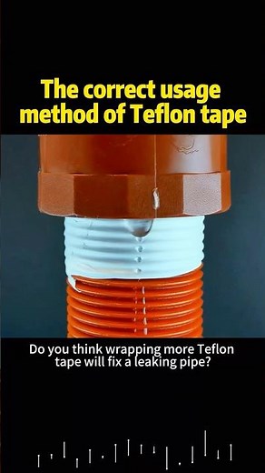 The correct usage method of Teflon tape #knowledge #science