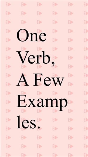 One Verb, A Few Examples | “To Make”