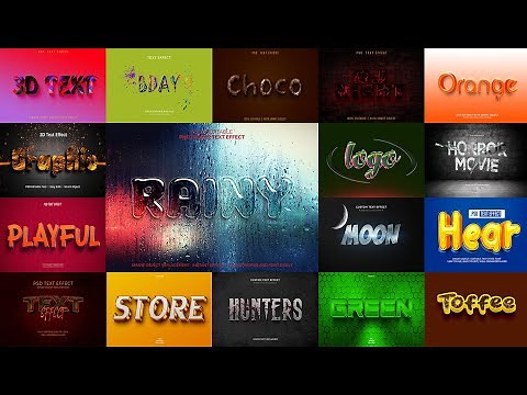 Free 3D Text Effect Full Editable in Photoshop Psd | 3D Text Effect Psd | Tutorial Adobe Photoshop