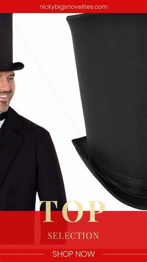 ️ Step into elegance with our Extra Tall Black Top Hat! ✨ Elevate...