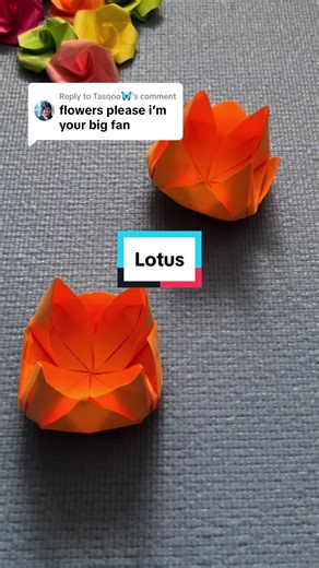 Lotus Flower Origami Tutorial DIY