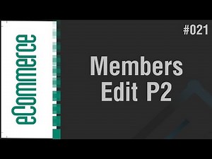 eCommerce Shop in Arabic #021 - Members Page - Code Edit Page
