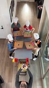 Pizza box ping pong race 🥳🏁 #familygames | Mike's Mayhem