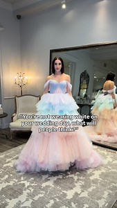 Wedding dress magic comes in every color 💜✨ These NEW @hayleypaigebride arrivals shows exactly that! Click-to-call in bio to book your appointment and try these beauties on 💫 @weddingfashionexpert . . . #colorweddingdress #weddingdresswithcolor #rainbowweddingdress #rainbowdress #pastelwedding #lovellabridal #bridetobe #gettingmarried #tyingtheknot #engaged #reeloftheday #bridalreel #weddinginspo #weddinginspiration #sayyestothedress #weddingplanning #weddingfun #weddingdresses #weddingdetails