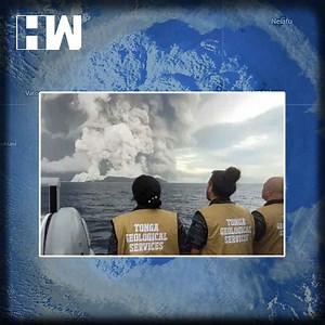 9.3K views · 91 reactions | #Internet Shut, Communication Down In #Tonga After Massive #Tsunami Hits Due To #VolcanoEruption #volcaniceruption | #eruption | #Alaska | #Japan | #UnitedStates | #Volcano | HW News English | Facebook