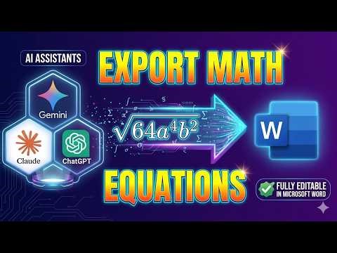 Convert AI Math Equations to Editable Word Documents