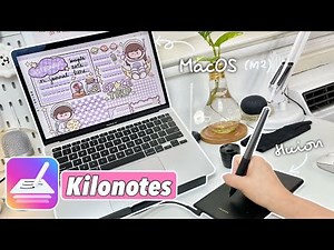 Kilonotes On The New Macbook Air M2 Chip For Digital Note Taking! (ft. Huion H420X) ❤︎ Emmy Lou