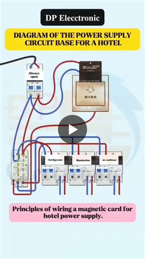 Hotel Power Management Wiring Diagram for Electricians and Engineers | Md Masaud Alam posted on the topic | LinkedIn