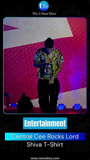 The Urban Dotz on Instagram: "British rapper Central Cee made his India debut at Rolling Loud 2025 in Mumbai, turning heads with a Lord Shiva T-shirt, camo beanie, and chunky chain. Fans loved the cultural nod, and he even played cricket with his crew before performing, connecting with local vibes. Follow @theurbandotz for more latest updates🗞️ #CentralCee #RollingLoudIndia #MumbaiConcert #LordShivaTshirt #MusicFestival #HipHopIndia #CelebrityStyle #DesiVibes #Theurbandotz (Central Cee India de