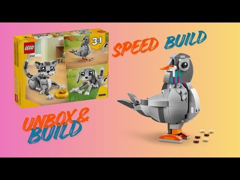 My first LEGO PIGEON | LEGO Creator 3-in-1 Set 31163 #LEGO #LegoCreator #LegoBuild #SpeedBuild #Toys