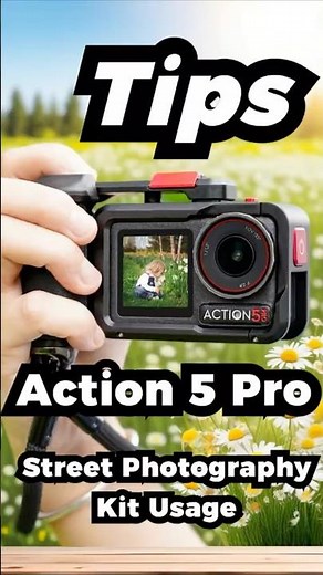 DJI ACTION 4/3/5PRO Street Photography Handle Kit Guide: Using theCage for Action Camera Accessories
