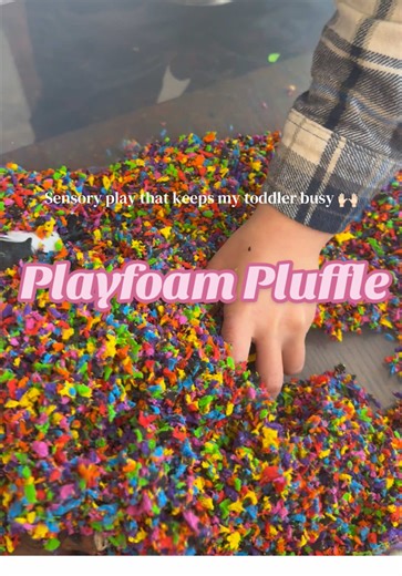 Engaging Sensory Activity for Toddlers with Pluffle Play Foam
