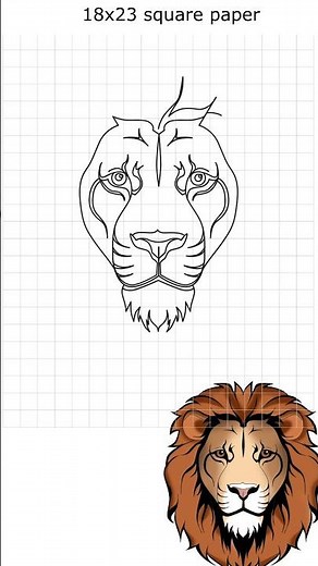 Lear to draw a realistic lion | Drawing for children