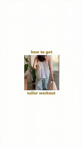 👜: how to get taller workout !! pls slow it down or do these workouts 1 min per stretch. U can also watch the full one on yt with her name @artemis ♡ 👒🍃 #fyp #howtogettaller #workout #foryou #goviral #fypシ #xbcyza