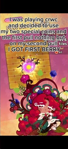 I JUST GOT FIRST BERRY COOKIE!!! #cookierun #cookierunwitchcastle #cookierunwitchscastle