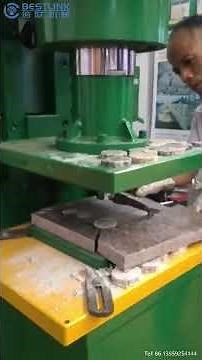Hydraulic press machine for making cobblestone