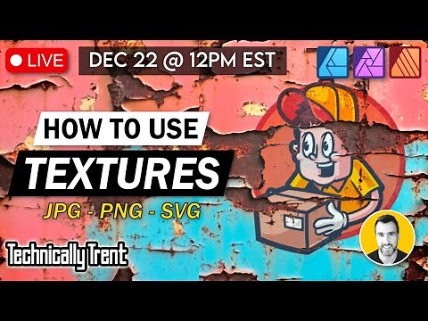 LIVE: How to Use Textures in Affinity...Plus Q&A