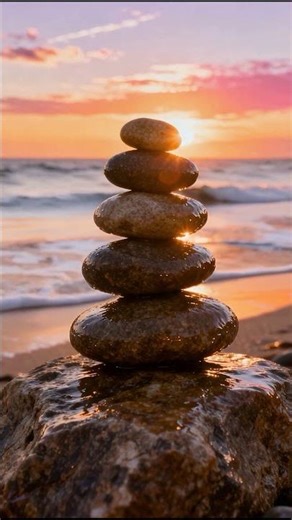 Beach Stones At Sunset | ASMR Balance VI