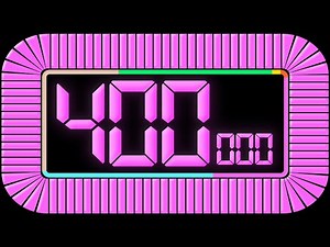400 to 0 Countdown | Numbers 400 to 0 | Countdown Timer with Colorful Numbers & Electronica Music