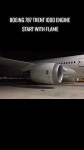 Boeing 787 flame start 🔥 Video by sami2021allam | The Aviators Group