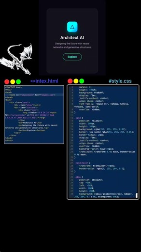 Stop Using Boring UI! Build this Architect AI Card 🚀 #coding #cssanimation #webdesign #shorts