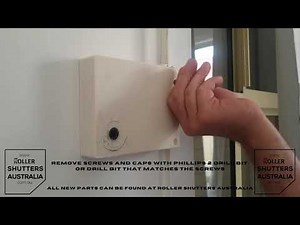 How to remove an old roller shutter winder box